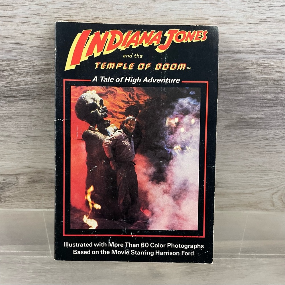 1984 Indiana Jones and the Temple of Doom a 96 Page Illustrated Paperback Book